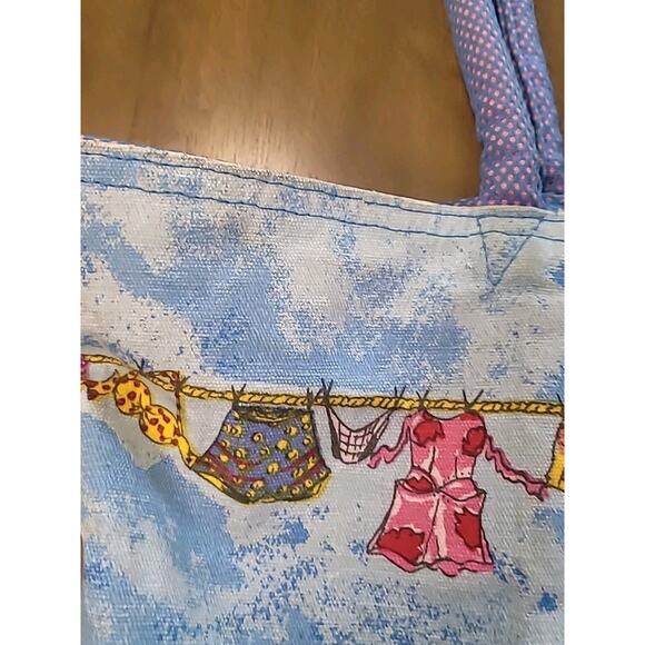 Vintage Ormsby Surviving Stress Canvas Tote Bag 17x12x7 GVC - Picture 3 of 14